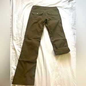 Prana Halle women’s hiking pants olive green size 4